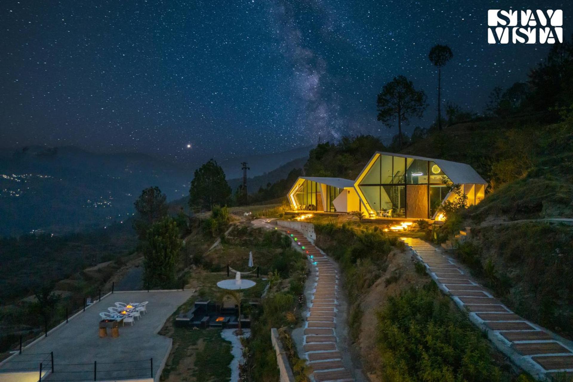 Stayvista At Luna Nova With Outdoor Pool - Ranikhet Exterior foto